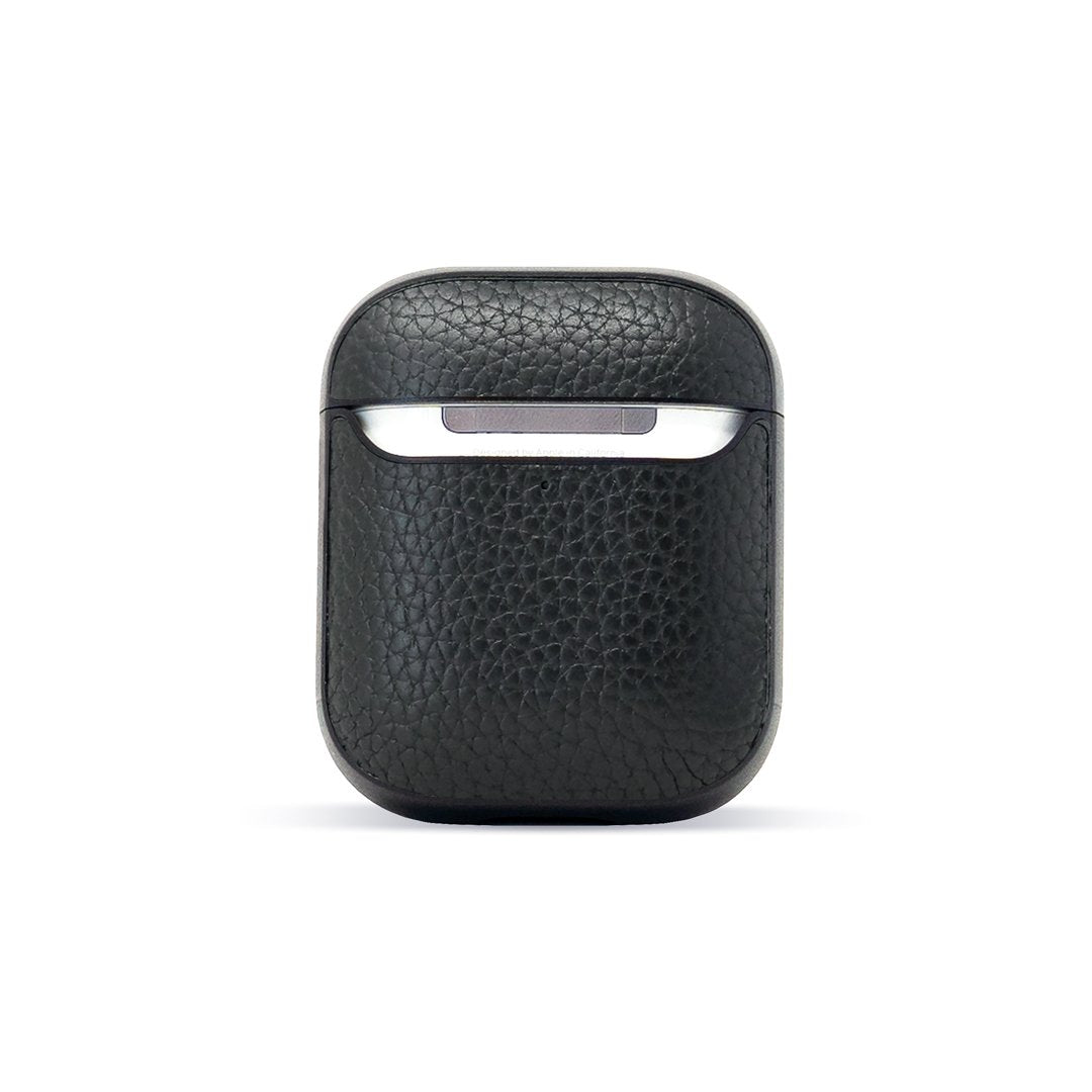 Black Leather AirPods Gen 1 & 2 Case
