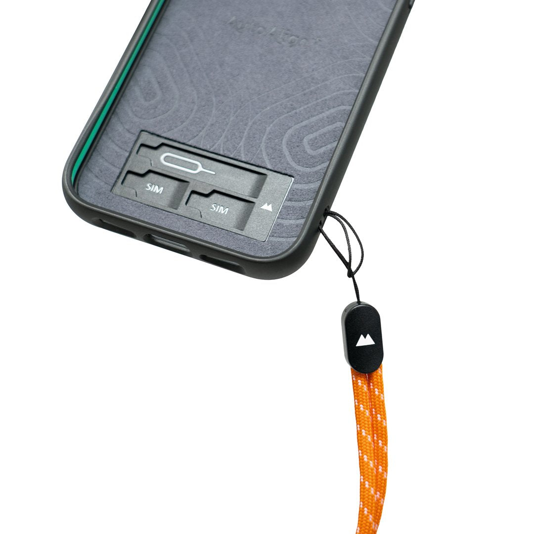Orange & White Wrist Strap